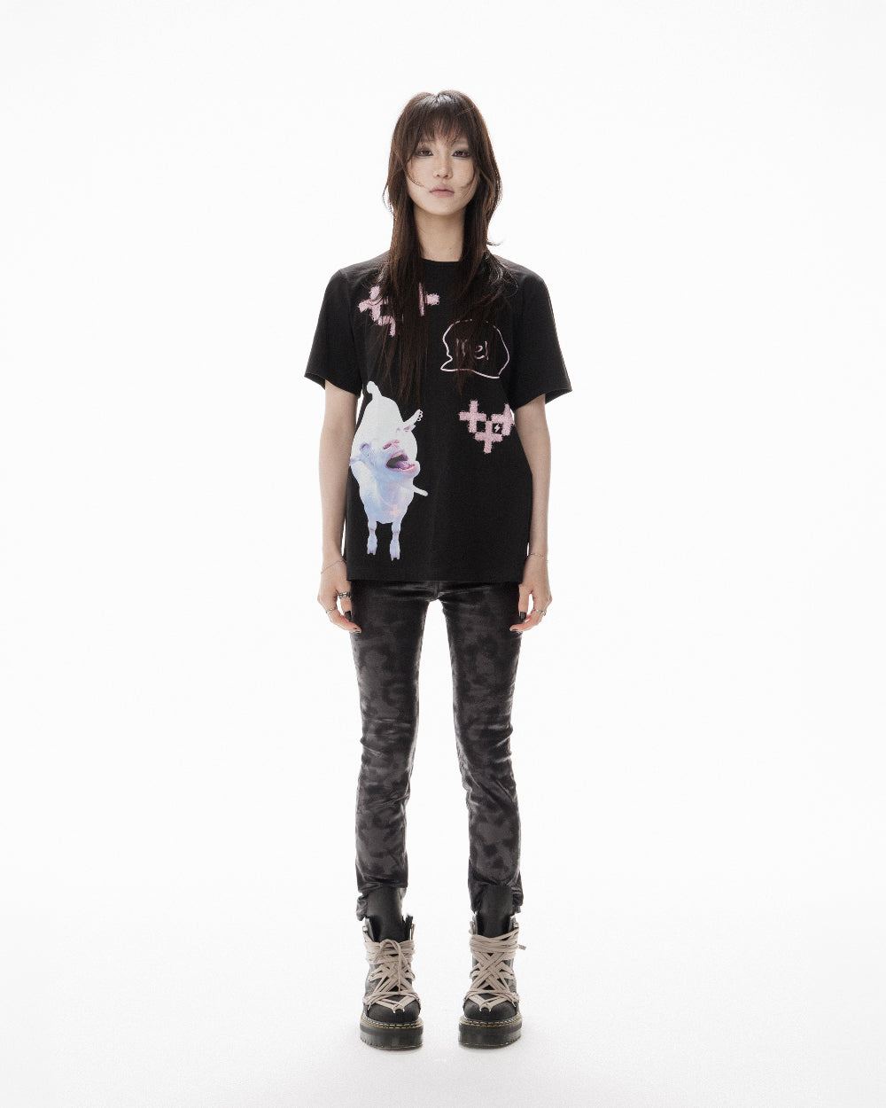 TRIANGULAR SKINNY PANTS WOMEN