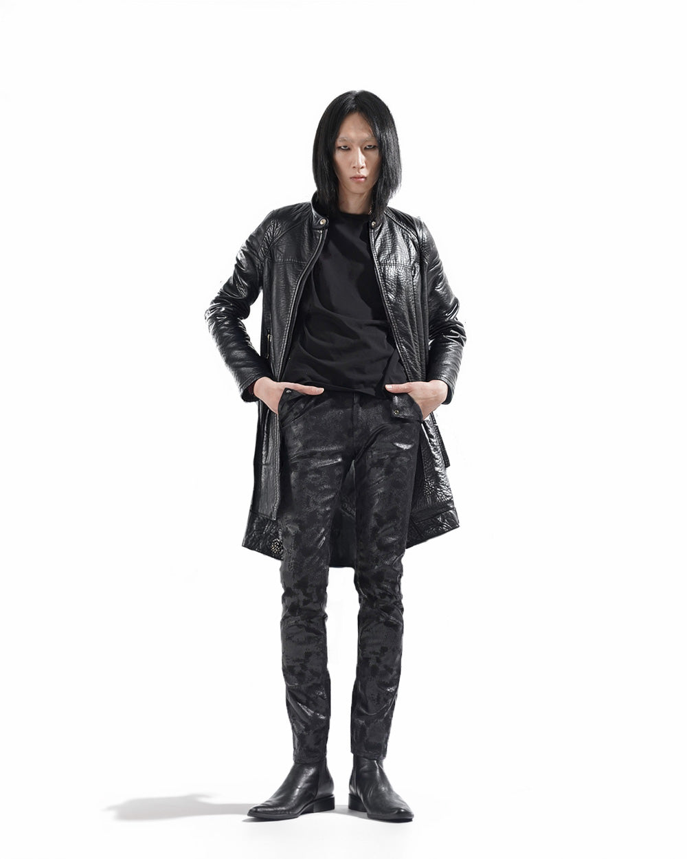 TRIANGULAR SKINNY PANTS MEN