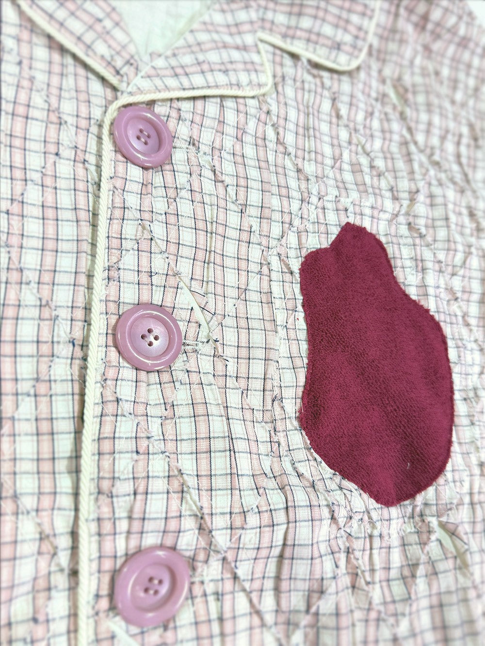 HEART SHAPED PAJAMA TOP