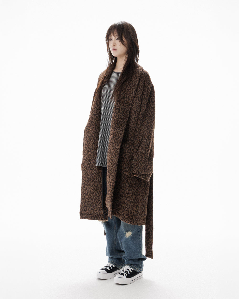 LEOPARD ROBE COAT