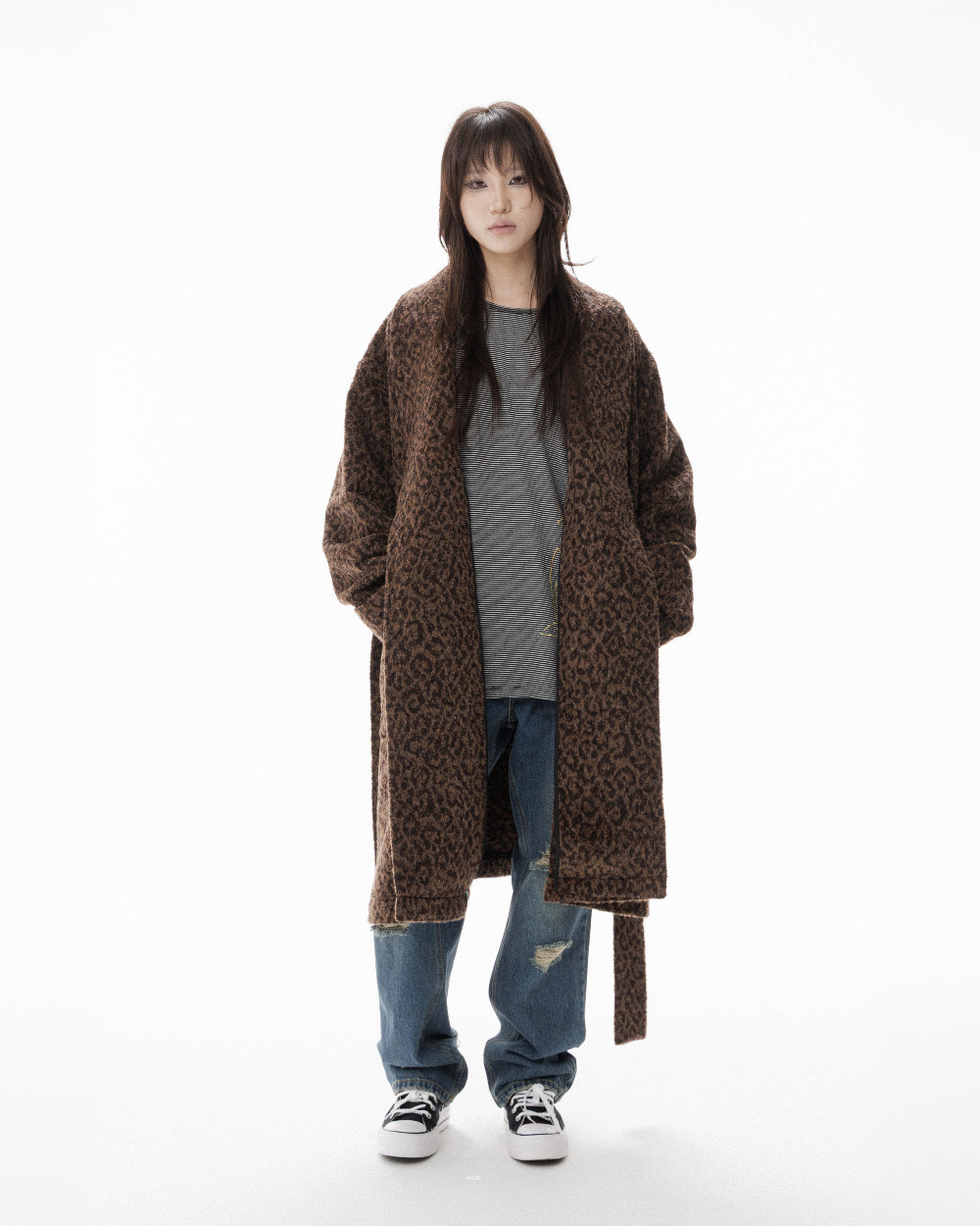 LEOPARD ROBE COAT