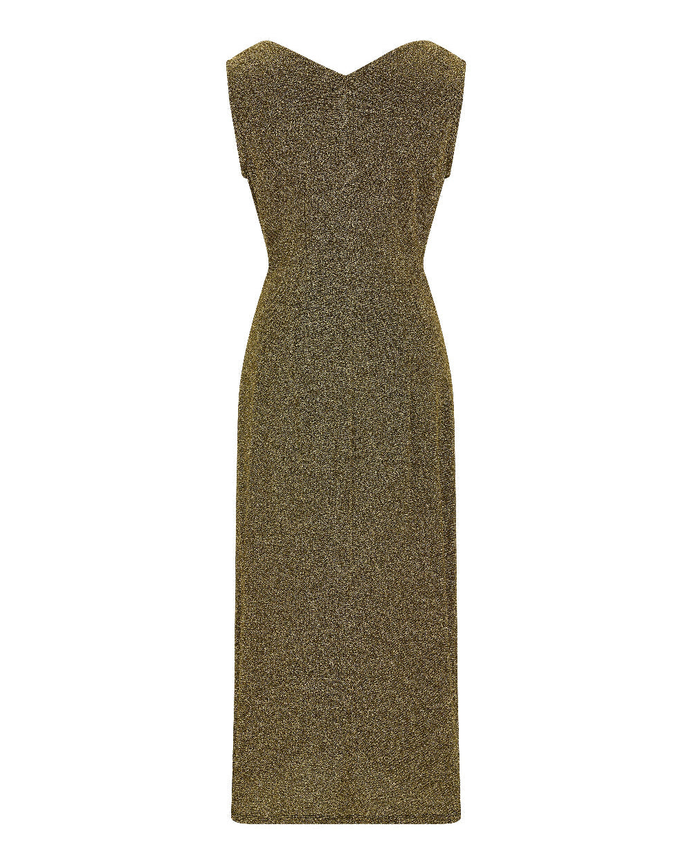 [LIMITED] V NECK PEARL DRAPE DRESS