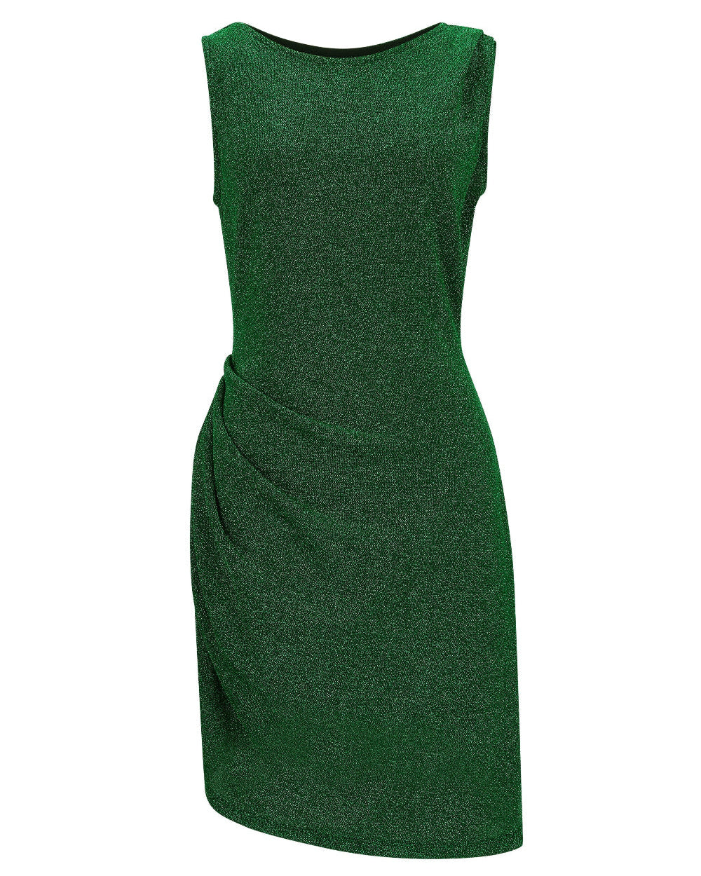 [LIMITED] PEARL DRAPE DRESS GREEN MINI
