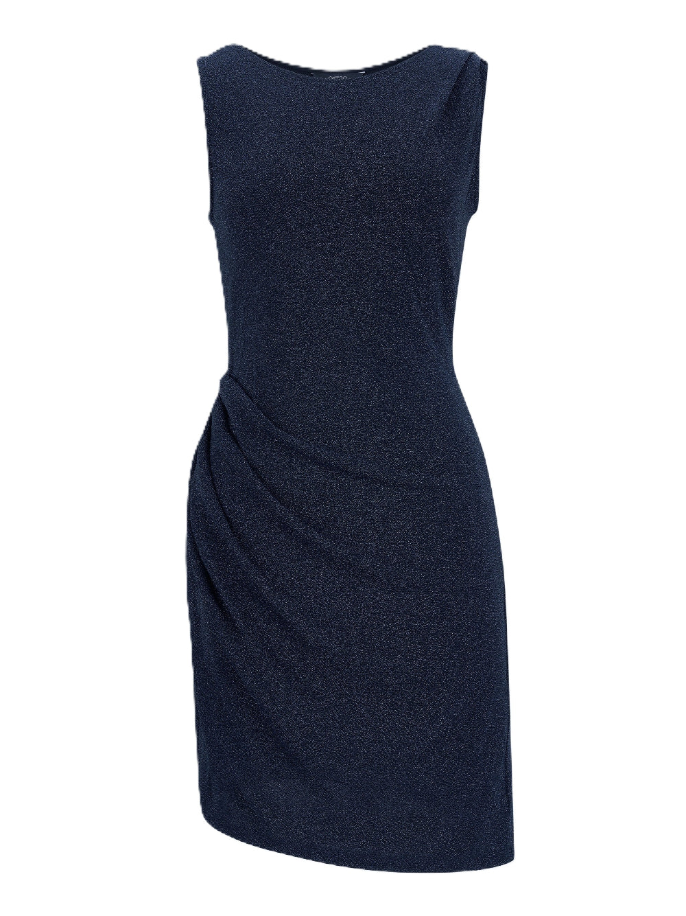 PEARL DRAPE DRESS MINI NAVY
