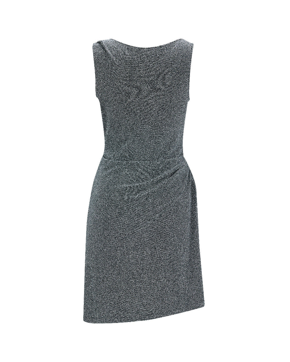PEARL DRAPE DRESS MINI SILVER