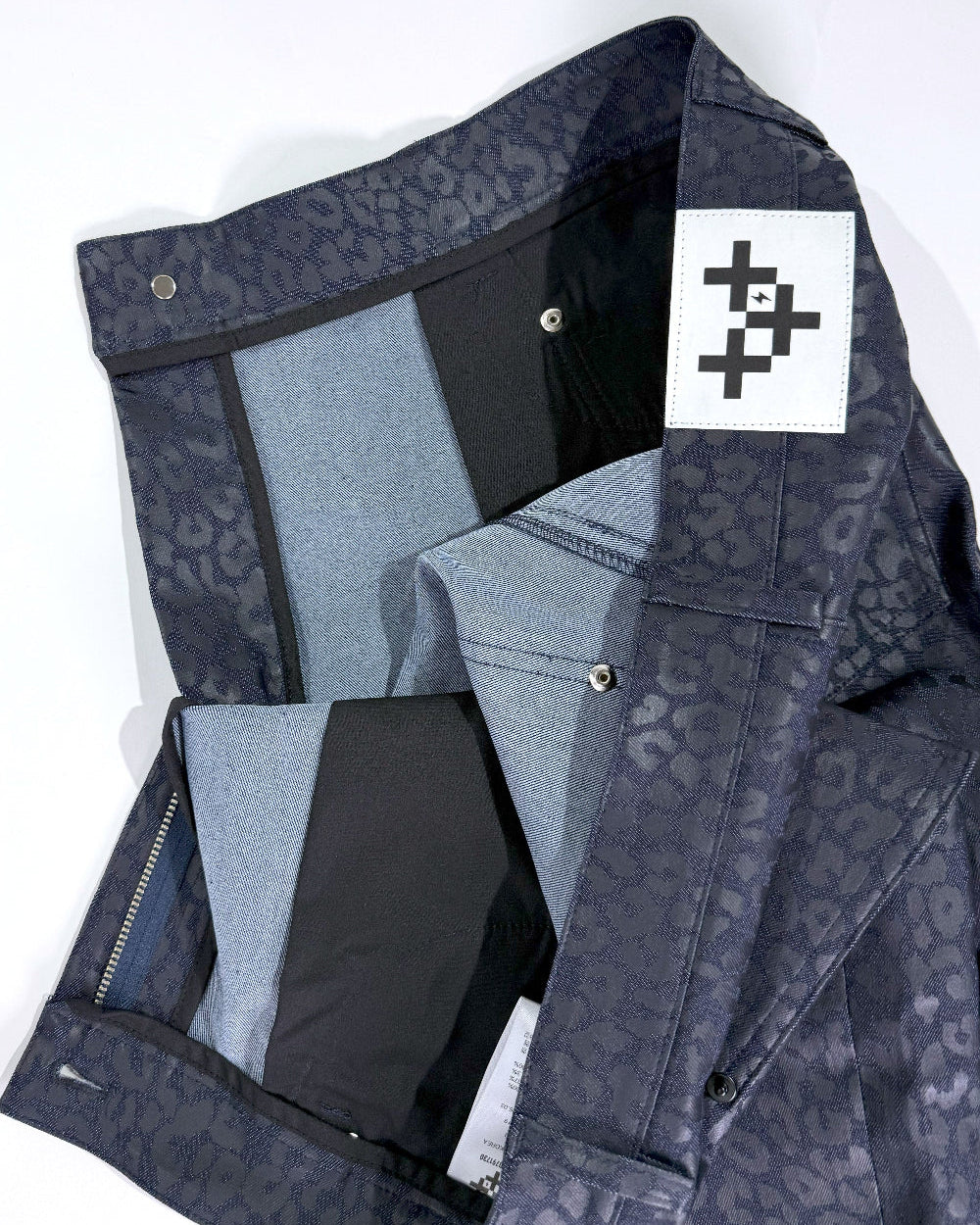 LEOPARD SLIM STRAIGHT PANTS