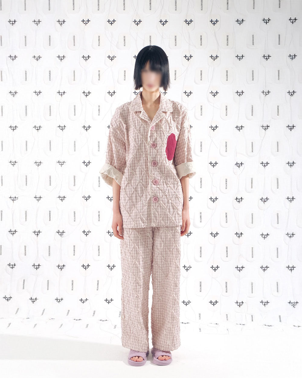 HEART SHAPED PAJAMA TOP