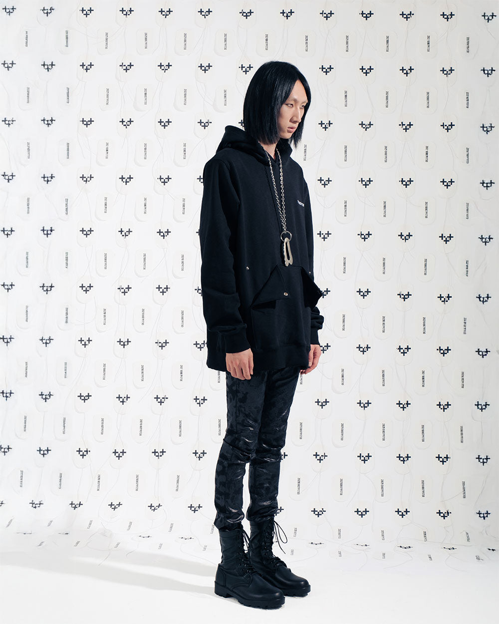 GOBLIN MESH HEART HOODY