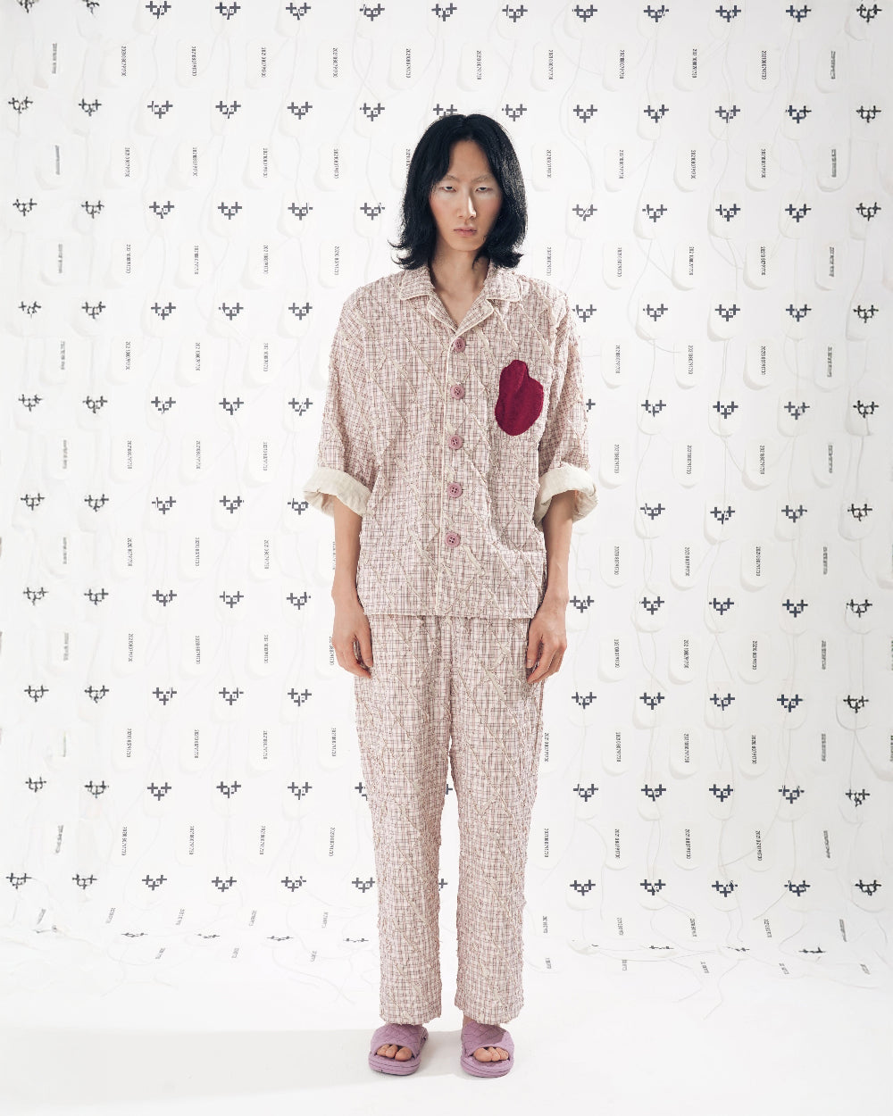 HEART SHAPED PAJAMA TOP