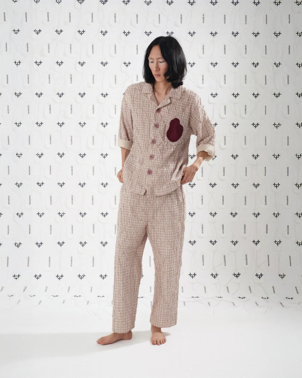 HEART SHAPED PAJAMA TOP