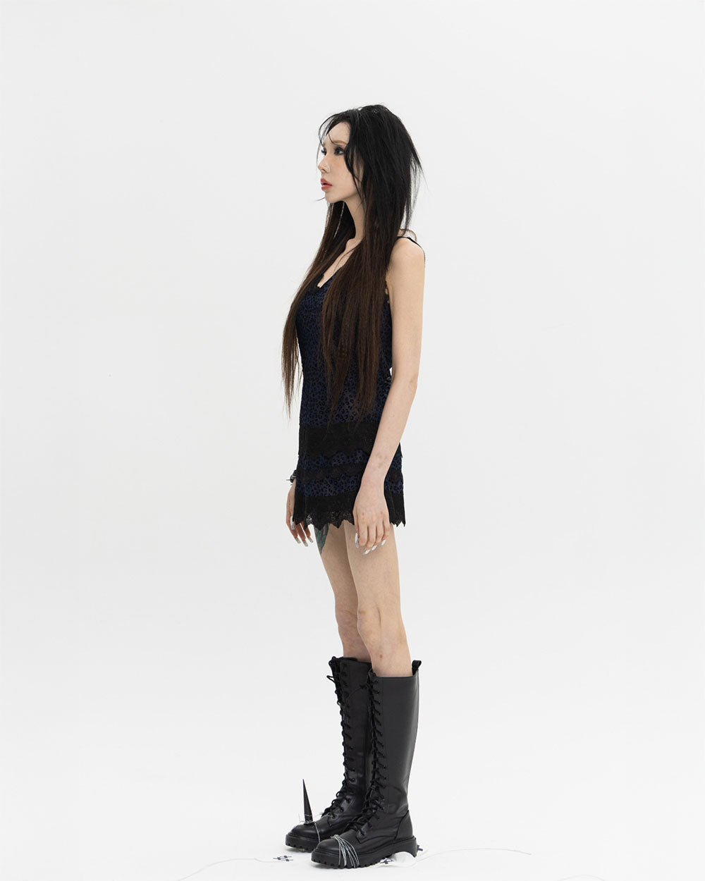 LEOPARD SLEEVELESS ONE PIECE DRESS